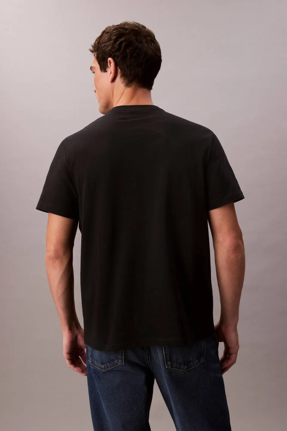 Calvin Klein JEANS regular T-shirt zwart, foto 4