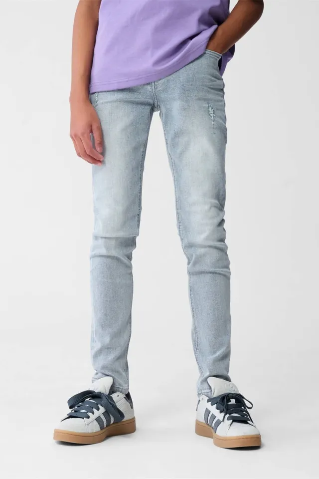 Shoeby tapered fit jeans grey denim, foto 3