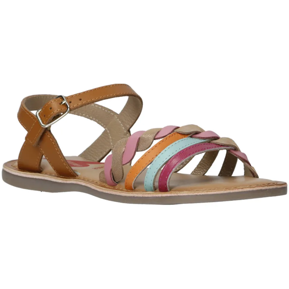 Kipling sandalen bruin / roze / blauw / oranje, foto 5