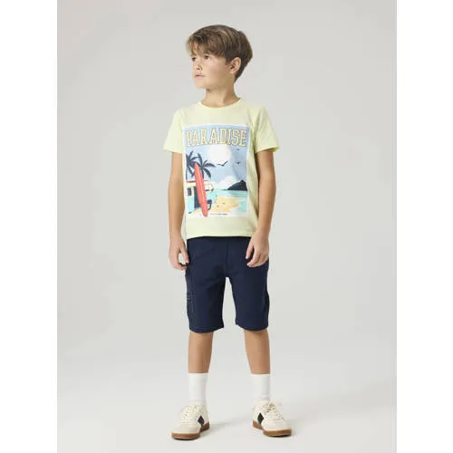 NAME IT t-shirt lichtgeel, foto 4