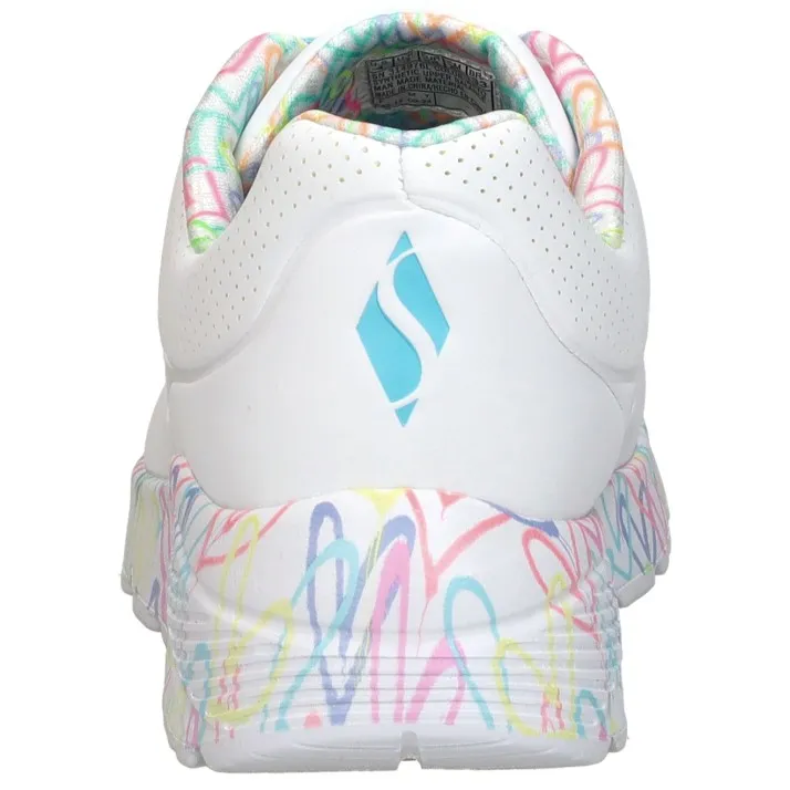Skechers Uno Lite Lovely Lite lage sneakers wit, foto 5