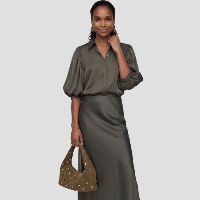 Notre-V Nv-inka blouse donkergroen