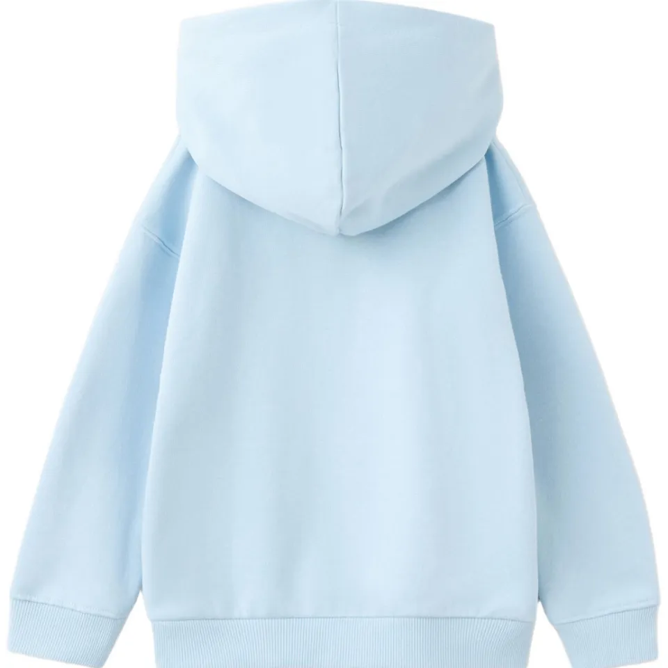 Mango Kids hoodie met tekst - lichtblauw, foto 3