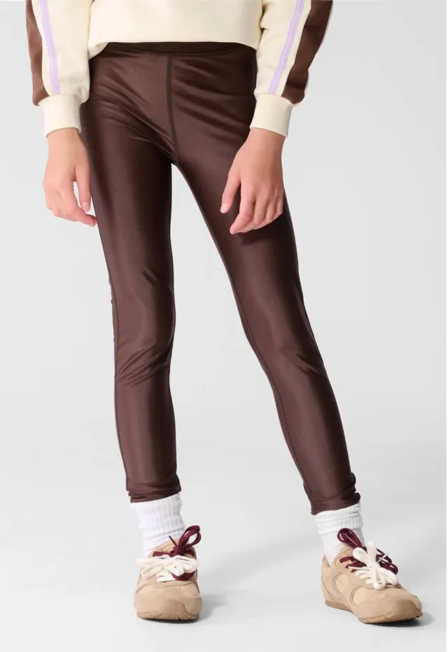 Shoeby imitatieleren skinny legging donkerbruin, foto 4