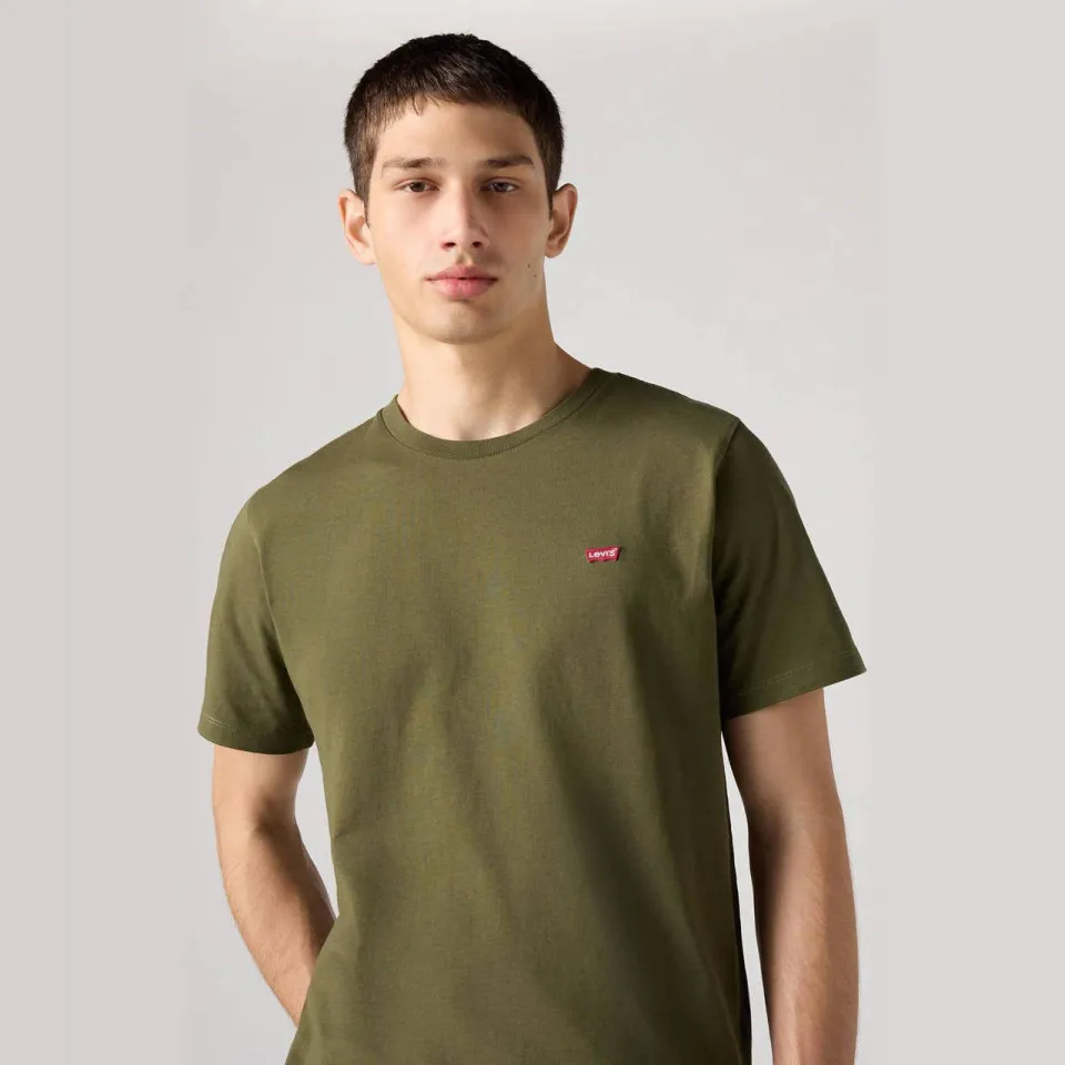 Levi's Original HM tee t-shirt olijfgroen, foto 4