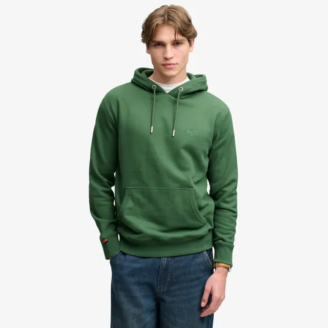 Superdry regular fit hoodie - groen Rich Boston Green