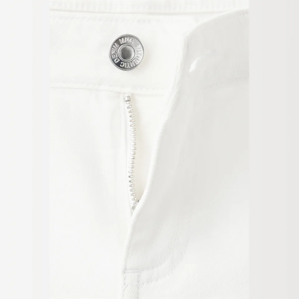 Mango TEEN wide leg jeans - wit, foto 5