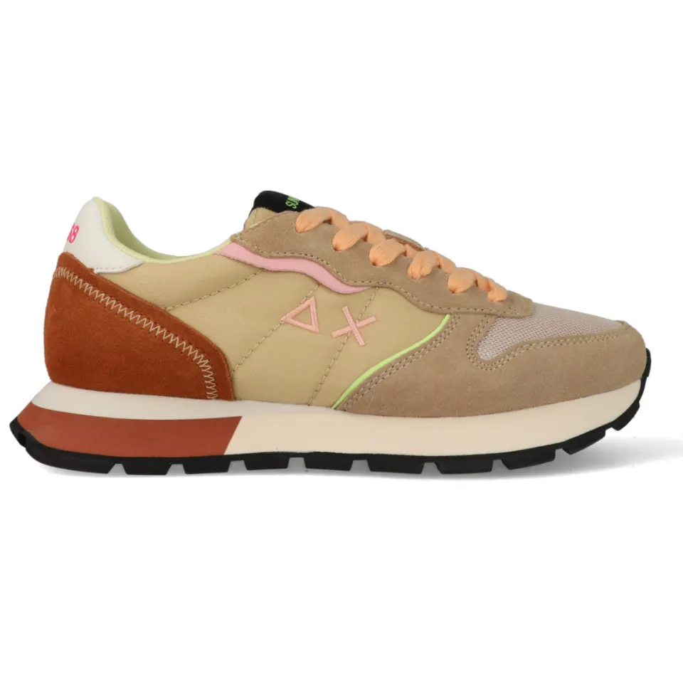 Sun68 Ally Color Explosion lage sneakers beige