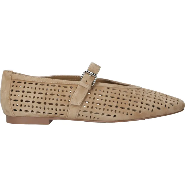 Bibi Lou Maia suède ballerina's beige
