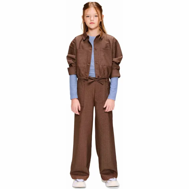 Retour Jeans Gwen wide leg pantalon bruin