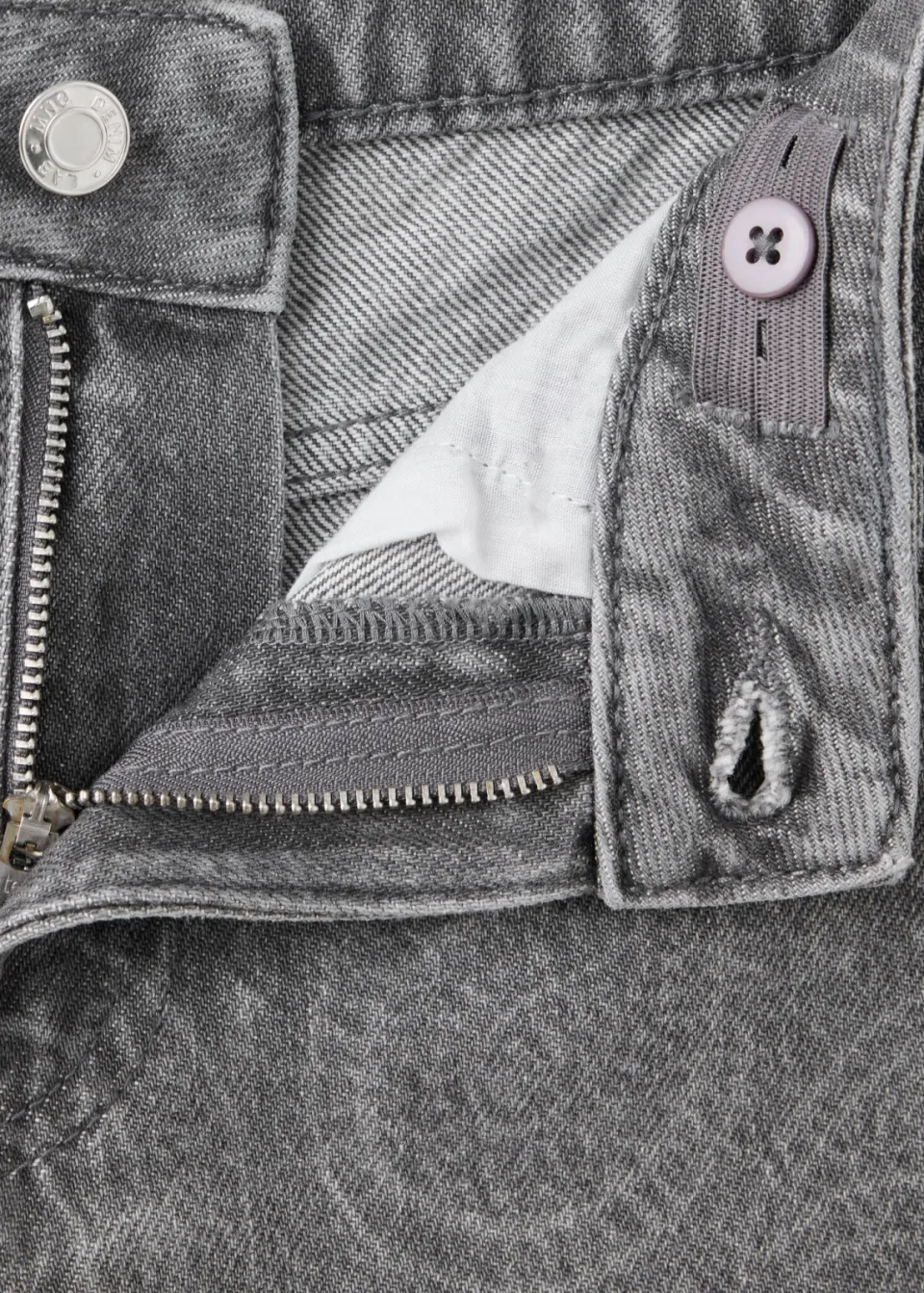 Mango Kids wide leg jeans met paisley - changeant grijs, foto 3