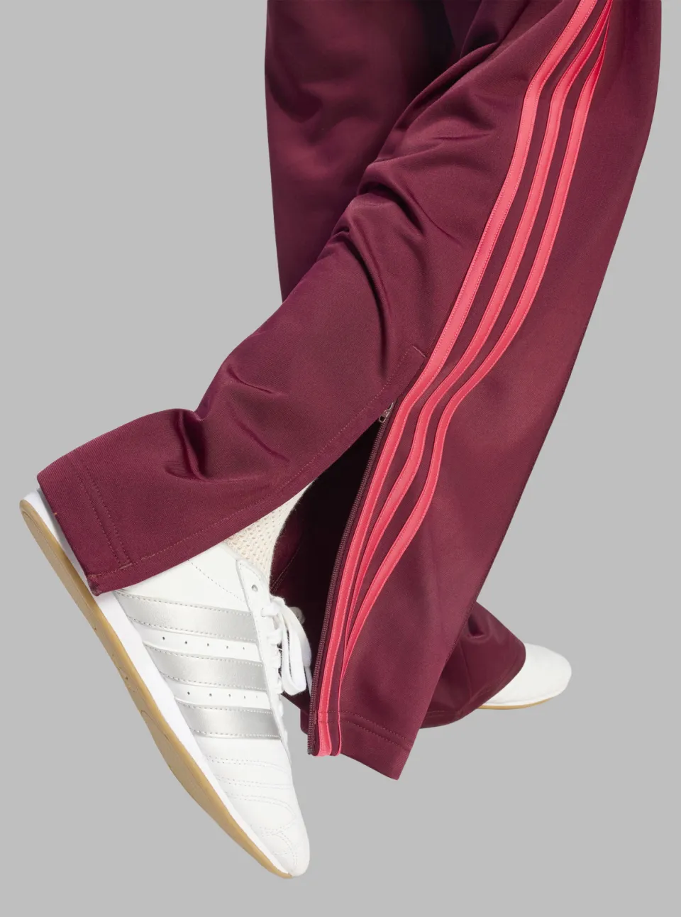 Adidas Originals Firebird loose fit broek donkerrood rood, foto 5
