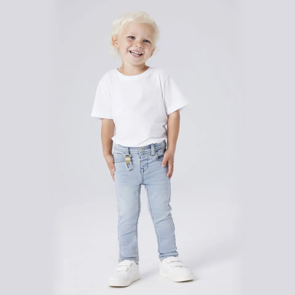 NAME IT MINI slim fit jeans light blue bleached, foto 3