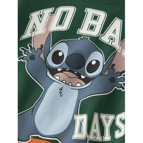 NAME IT MINI Lilo & Stitch sweater met print - groen Printopdruk, foto 3