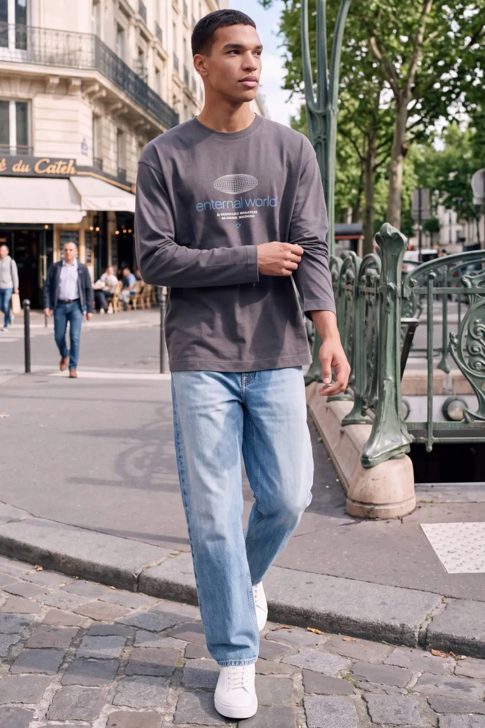 Jack & Jones JEANS INTELLIGENCE relaxed fit jeans - blauw, foto 4