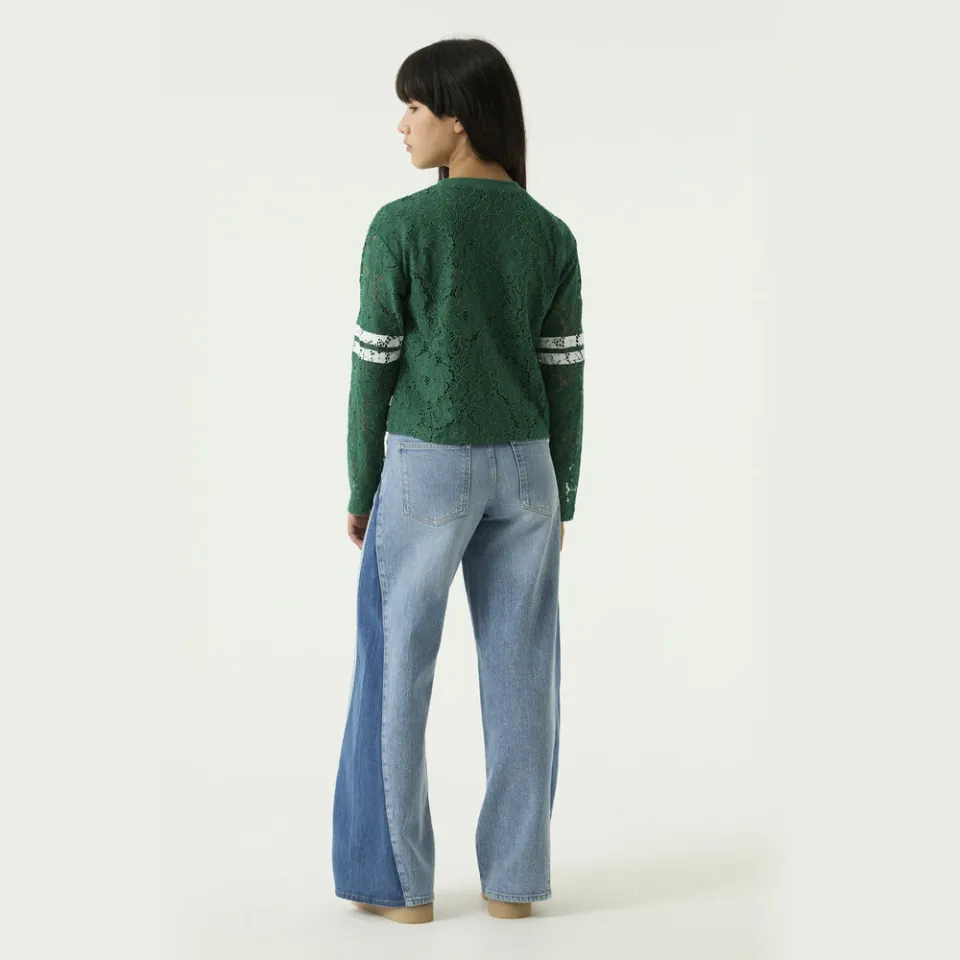 Garcia rechtvallende longsleeve groen, foto 5