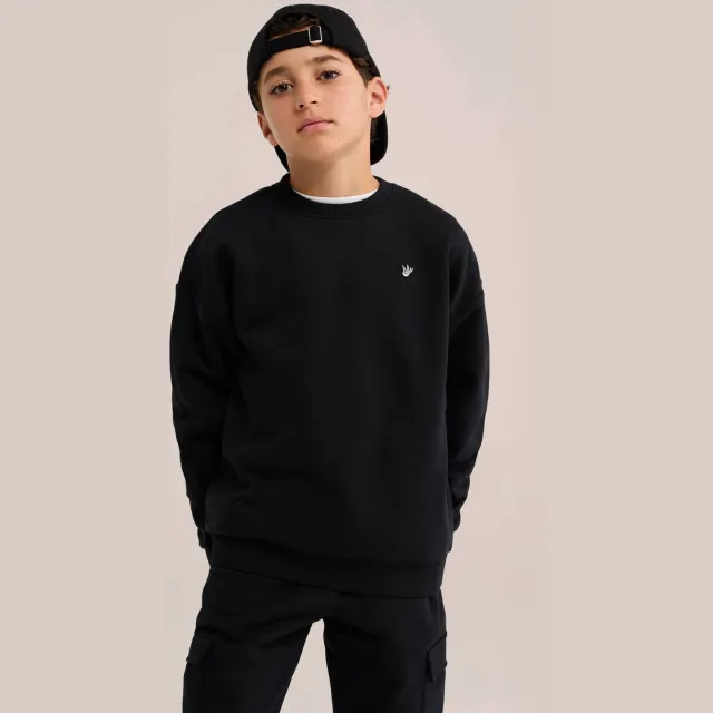 WE Fashion sweater - zwart