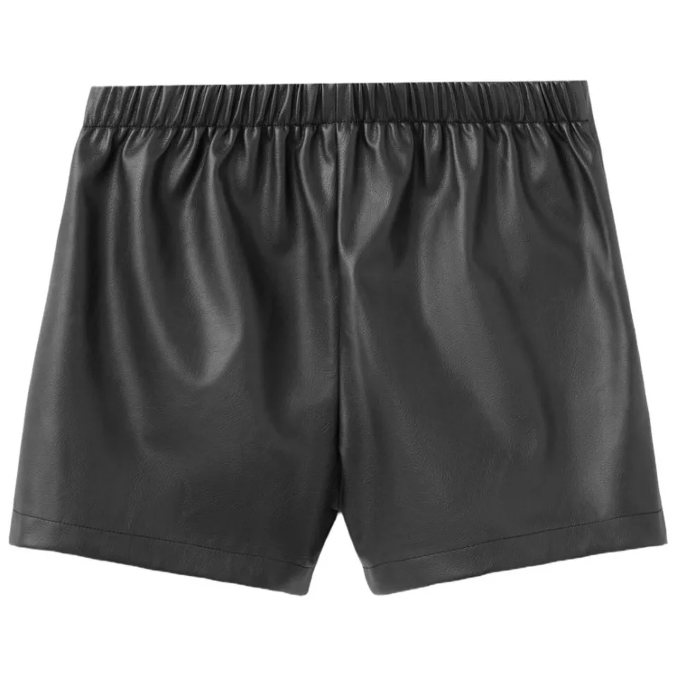 Mango imitatieleren short met studs zwart, foto 2