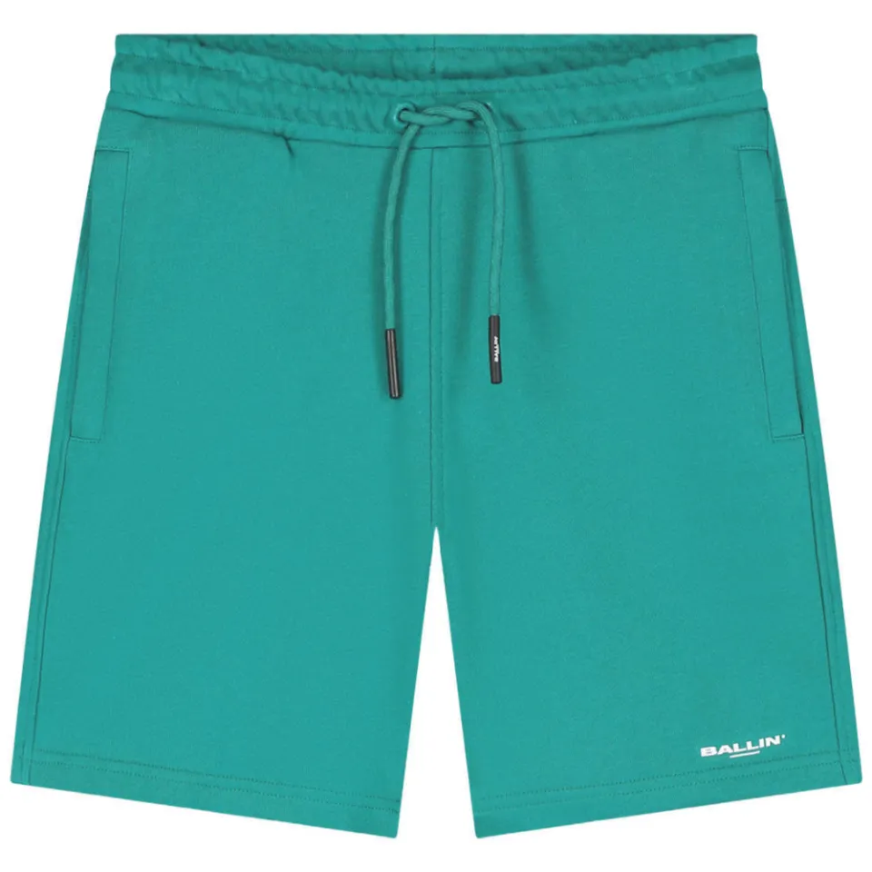 Ballin regular sweatshort groen, foto 2
