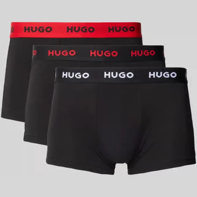Hugo Trunk boxershort 3-pack zwart, foto 2