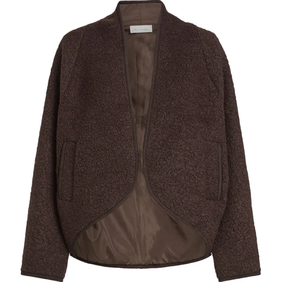 Circle Of Trust faux fur jas met wol - bruin, foto 2
