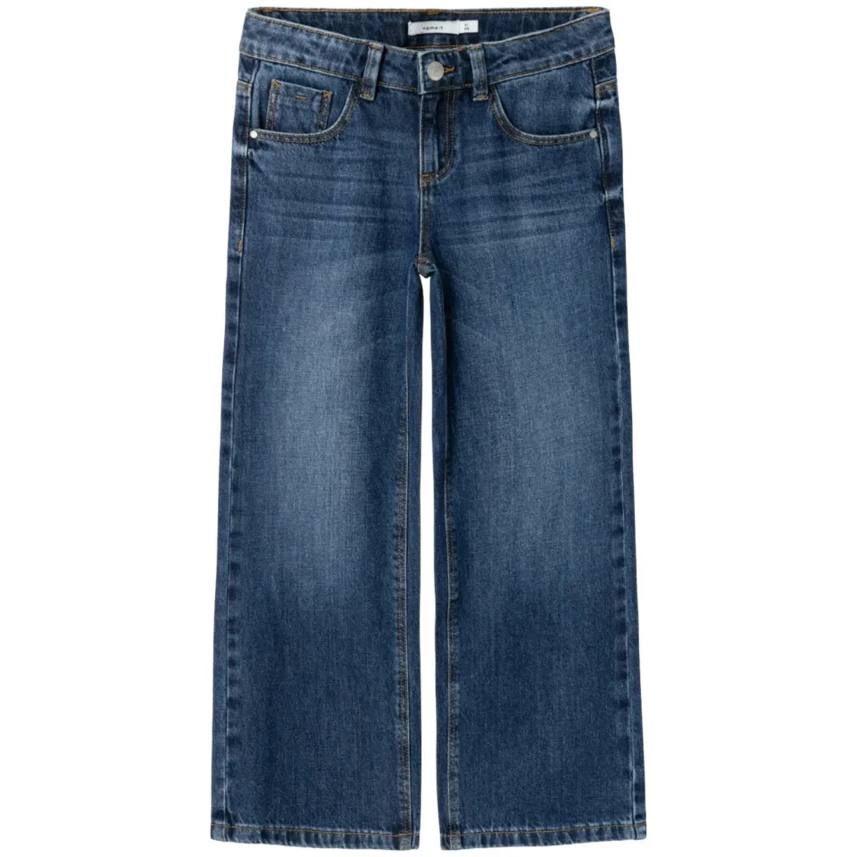 NAME IT KIDS wide leg jeans NKFROSE dark blue denim, foto 2