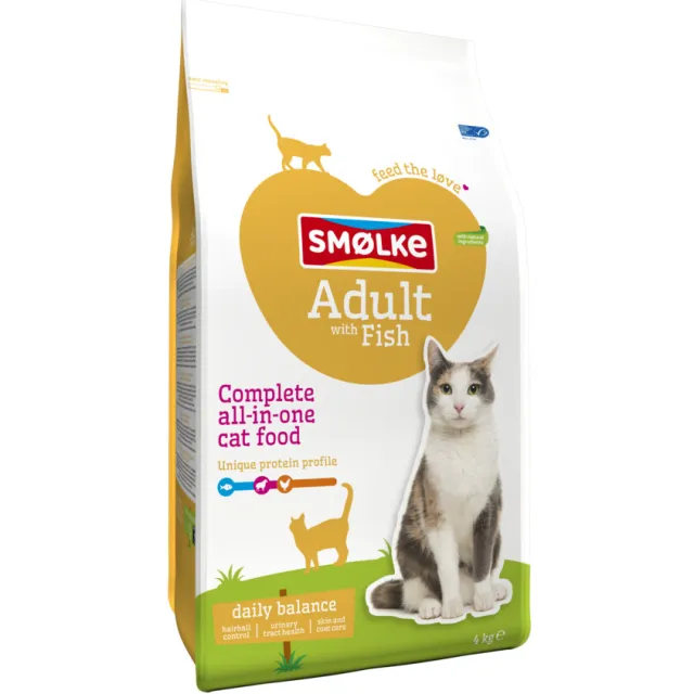 Smolke Adult vis kattenvoer 4 kg