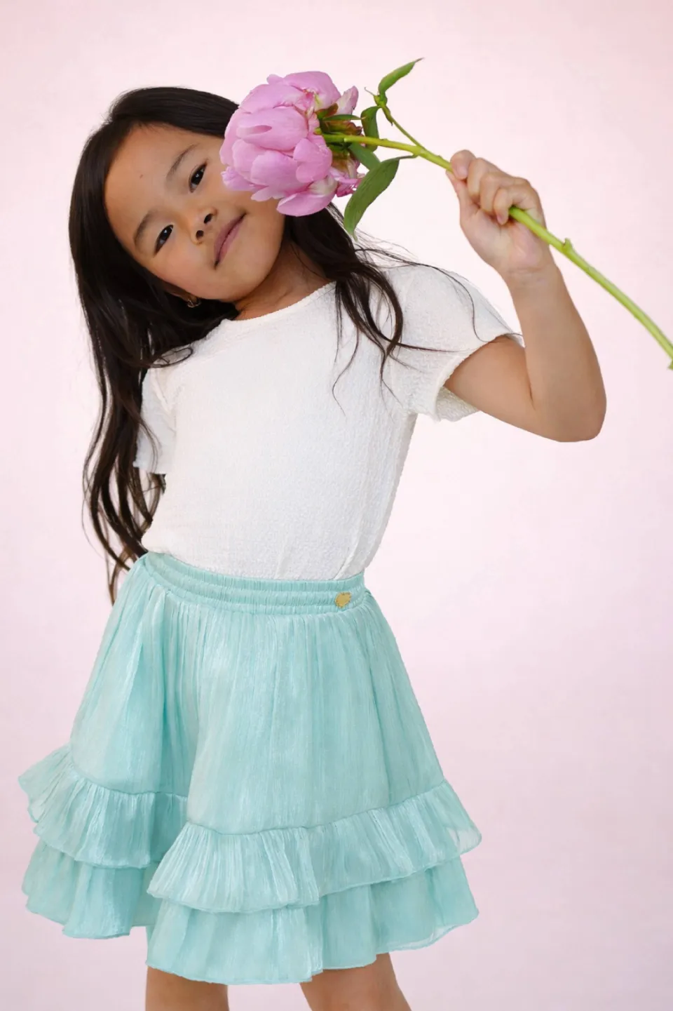 Le Chic mini rok lichtblauw, foto 5