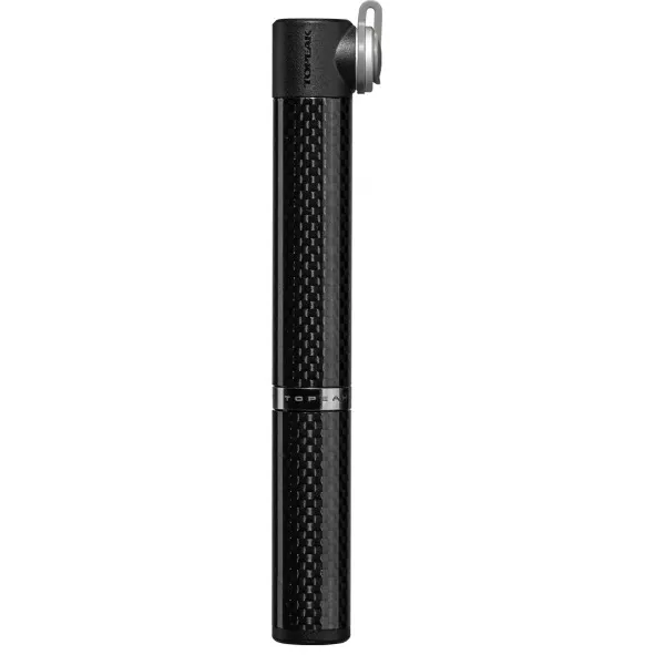 Topeak Micro Rocket Carbon minipomp zwart Grijs/Zwart
