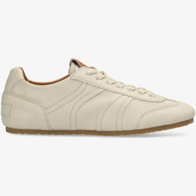 Shabbies Amsterdam Ciska Base leren sneaker gebroken wit Off White