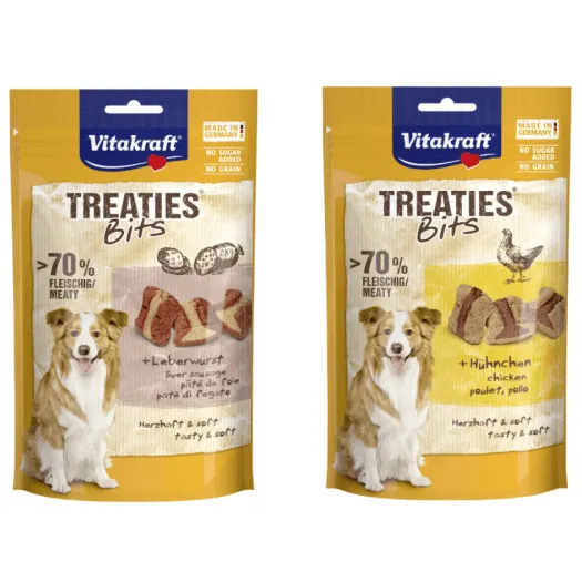 Vitakraft Treaties Bits hondensnack Leverworst - per 3