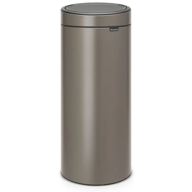 Brabantia Brabantia Touch Bin New afvalemmer, 30 liter, kunststof binnenemmer - Platinum