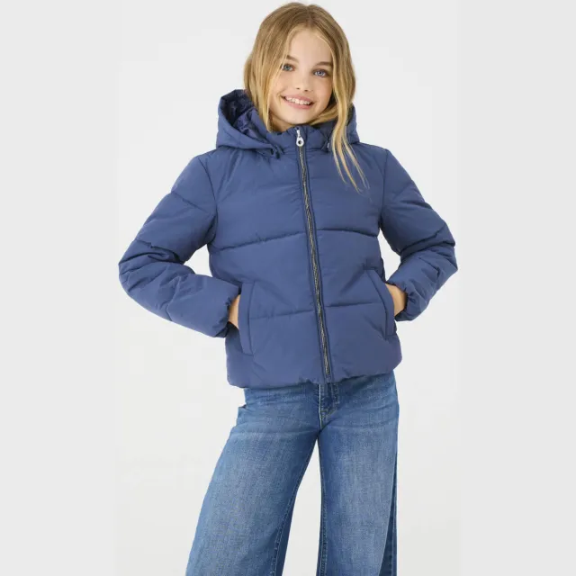 Only gewatteerde winterjas blauw