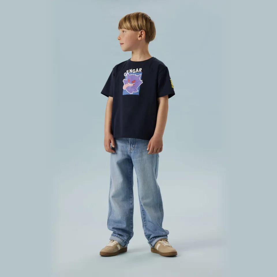 NAME IT Pokemon t-shirt met backprint donkerblauw, foto 4