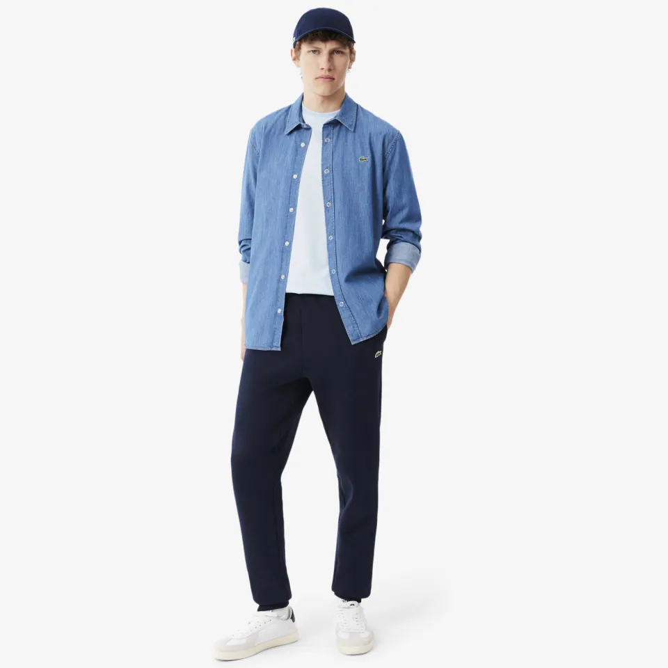 Lacoste tapered joggingbroek - donkerblauw, foto 3
