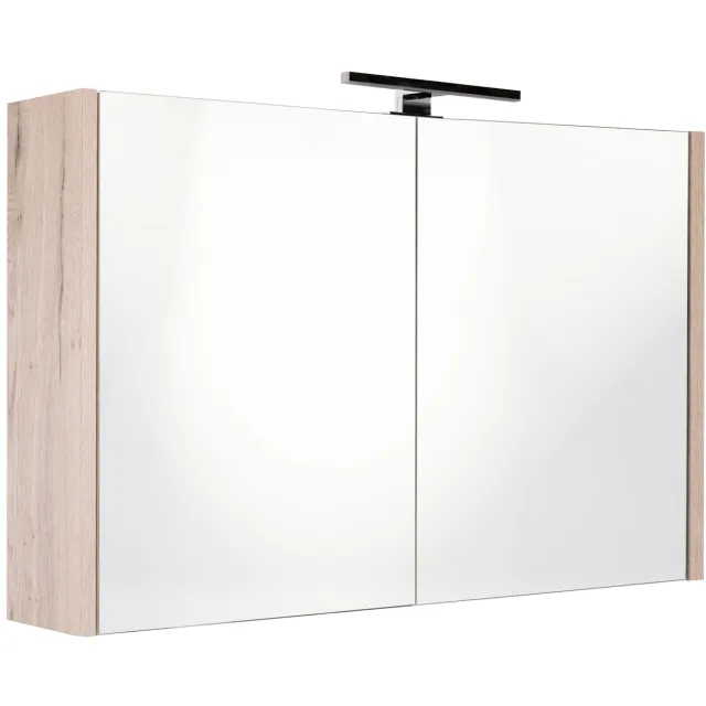 Best Design Happy Halifax spiegelkast LED eiken 100x60 cm