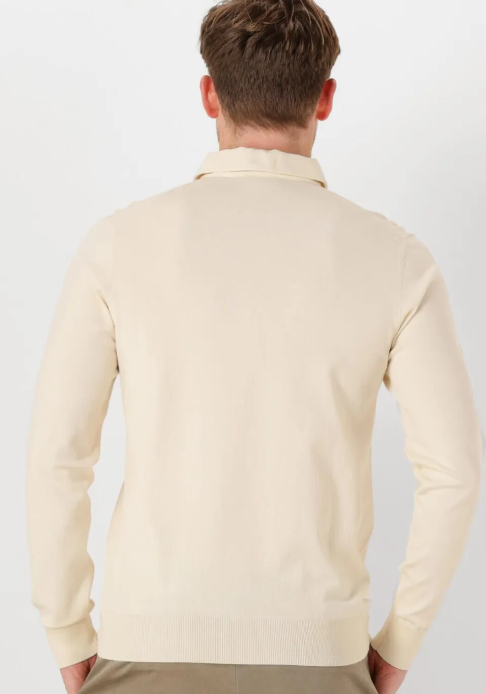 Profuomo Heren Truien & Vesten Luxury Basic - Ecru, foto 3