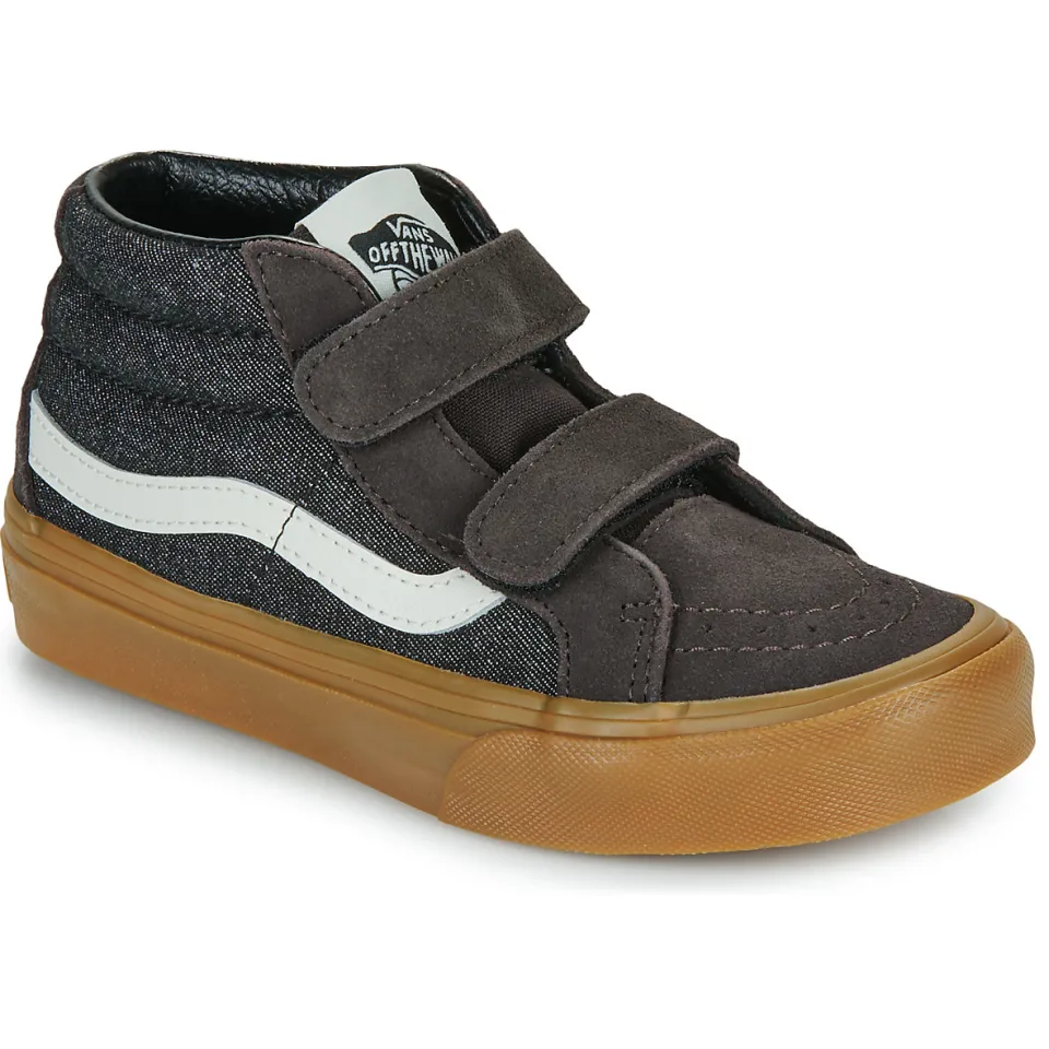 Vans SK8-Mid Reissue V hoge sneakers donkerbruin zwart, foto 2
