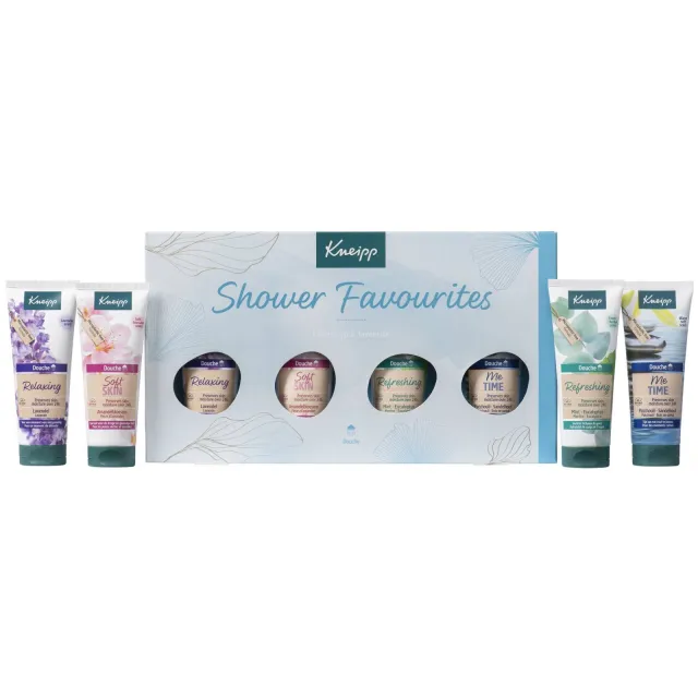 Kneipp geschenkset Shower Favourites - 6 x douche 75 ml