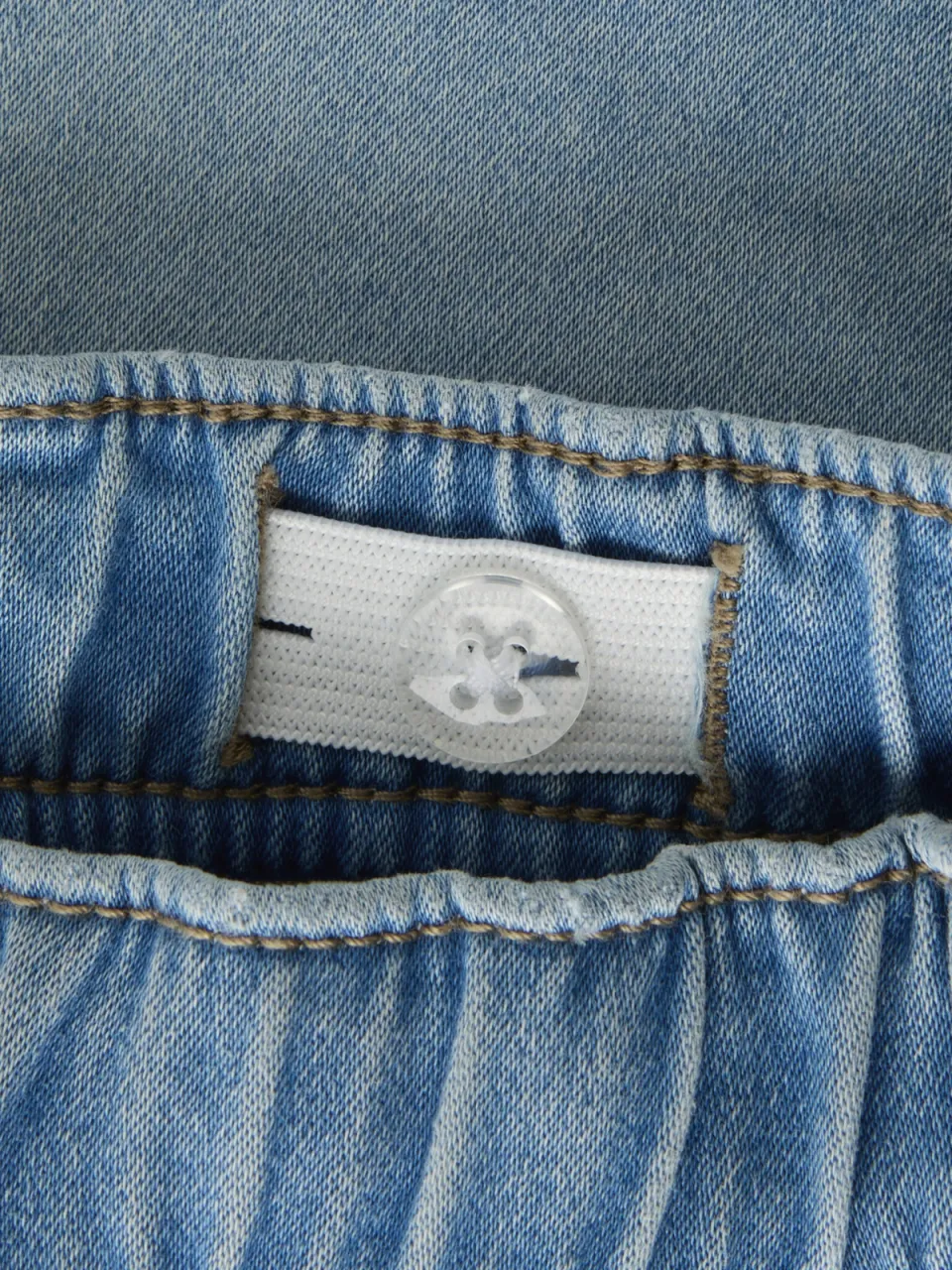 NAME IT regular denim jeansshort lichtblauw, foto 7