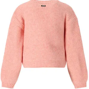 Retour Jeans rechtvallende gebreide trui met tekst - zalm Roze Meisjes Acryl Ronde hals, foto 2