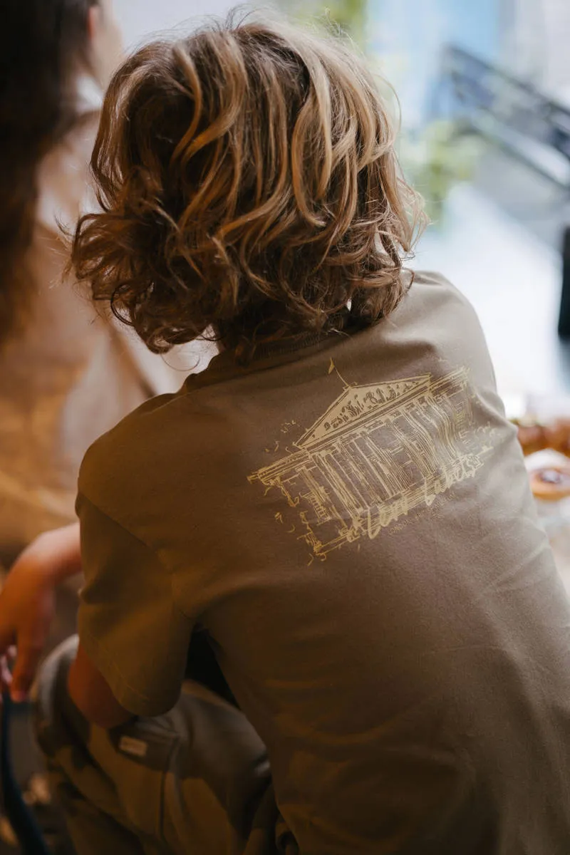 LEVV T-shirt met backprint groen, foto 6