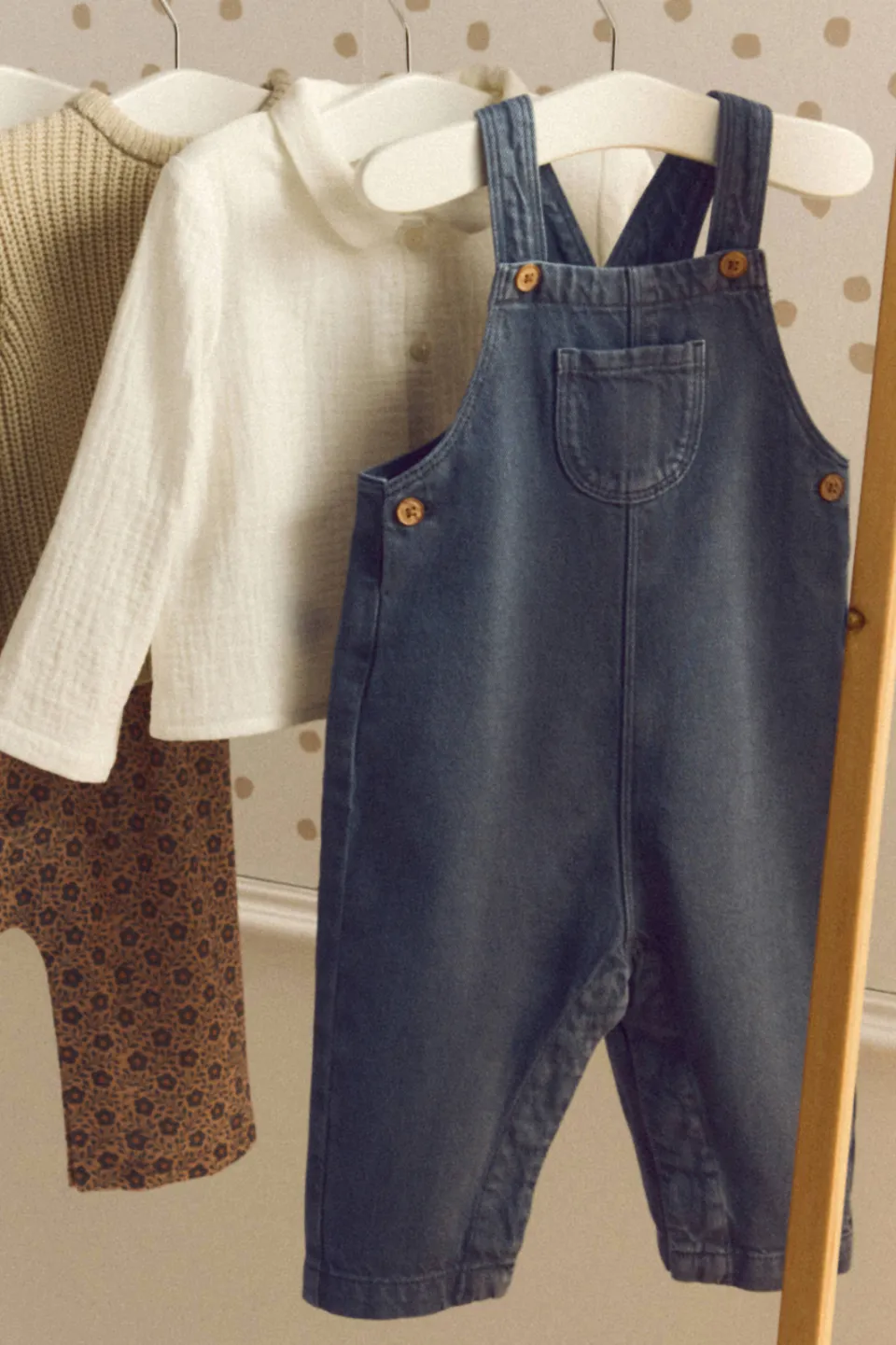 Mango Kids tuinbroek blauw, foto 4
