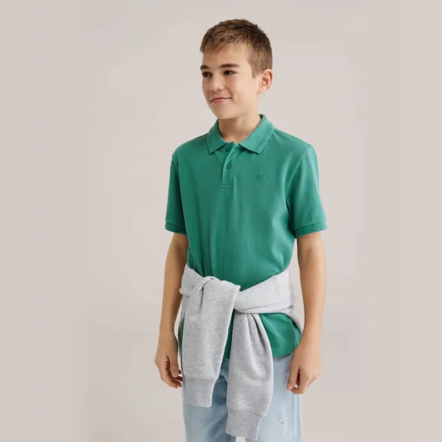 WE Fashion polo groen