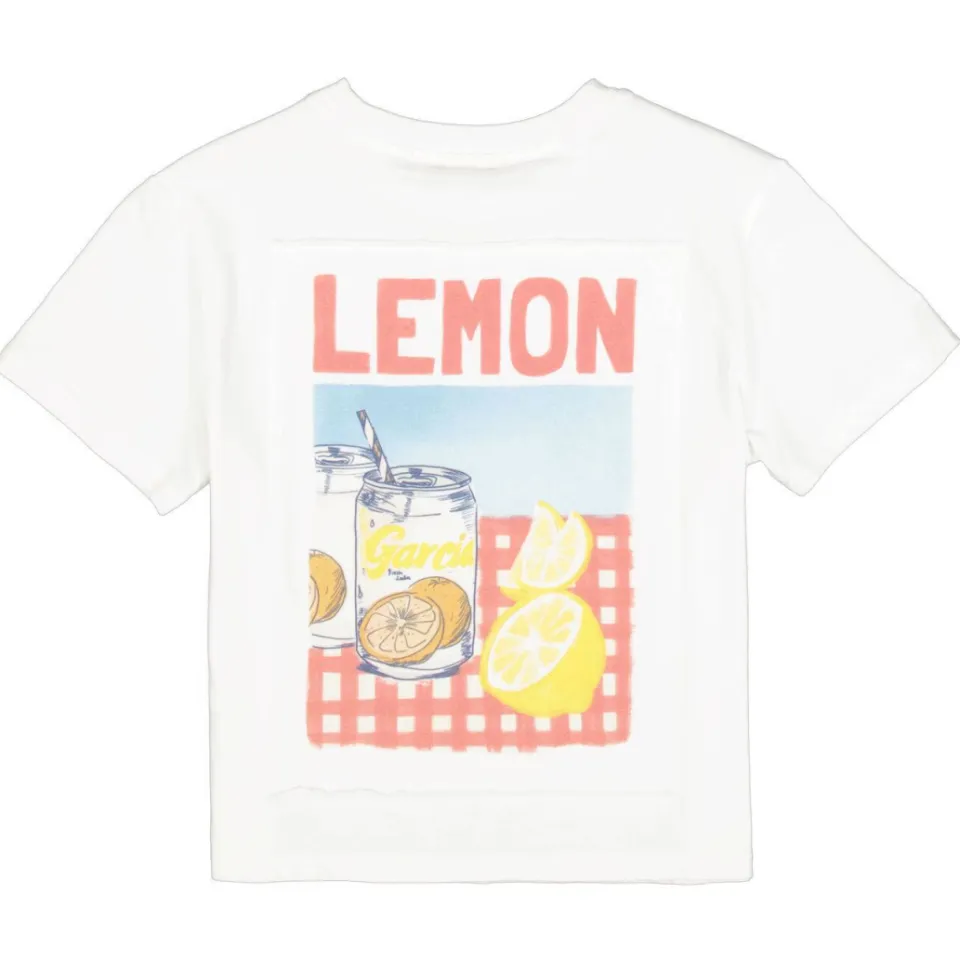 Garcia T-shirt met backprint wit, foto 5