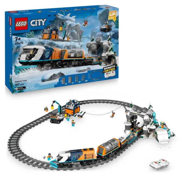 Lego City Onderzoekstrein op de Noordpool, Speelgoedvoertuigset 60470, foto 2