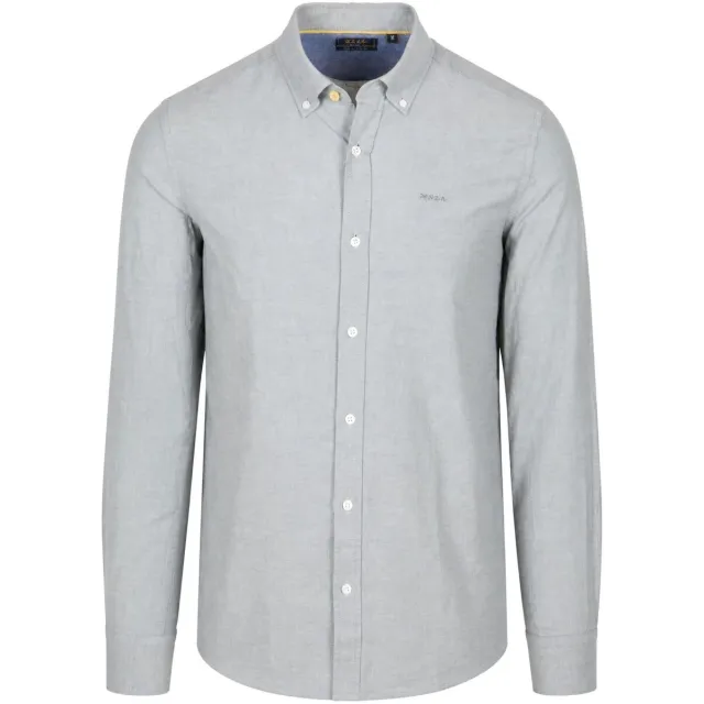 New Zealand Auckland Overhemd Lange Mouw New Zealand Auckland NZA Overhemd BD Barn Twill Groen RANGER GREEN