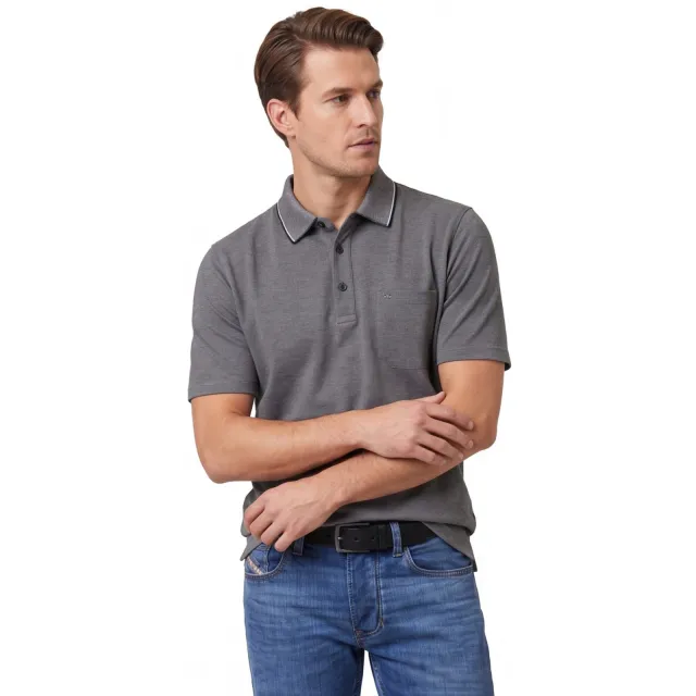 Casa Moda poloshirt antraciet