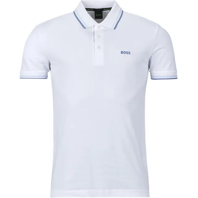 Hugo Boss Polo Shirt Korte Mouw BOSS Paddy Wit