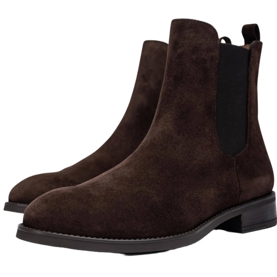 Unisa leren enkelboots - donkerbruin, foto 3